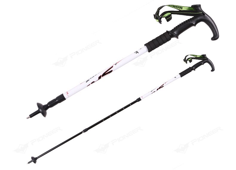 Pioneer walking poles walking sticks adjustable travel Ice ax climbing aluminum cane skiing camping telescopic walking stick