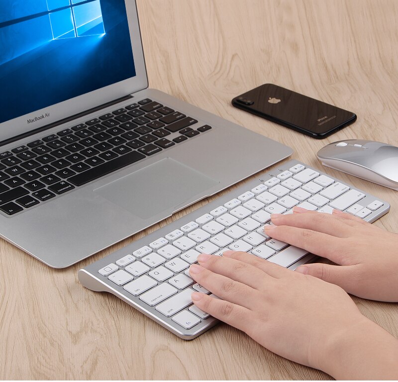 Wireless Keyboard and Mouse for iMac Pro Computer Keyboard for Macbook Air/Pro 12/13.3/15 Russian