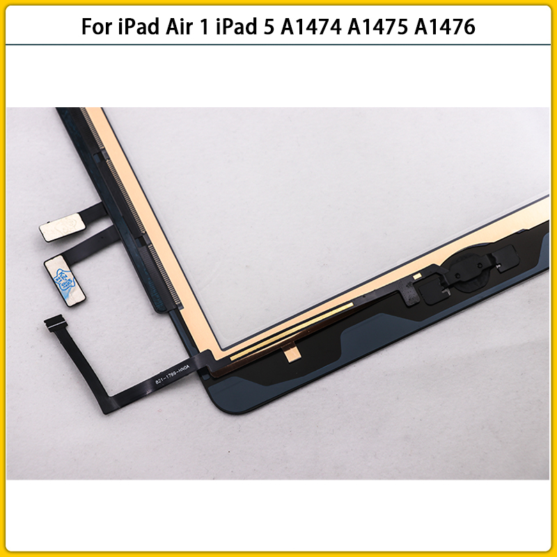 9.7“ For iPad Air 1 iPad 5 A1474 A1475 A1476 Touch Screen Panel Sensor Lcd Front Outer Glass TouchScreen With Button Replace