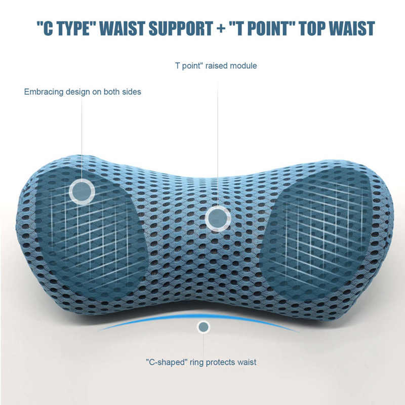 Multifunctional Lumbar Lower Back Support Pillow Waist Pain Relief Pillow Cushion