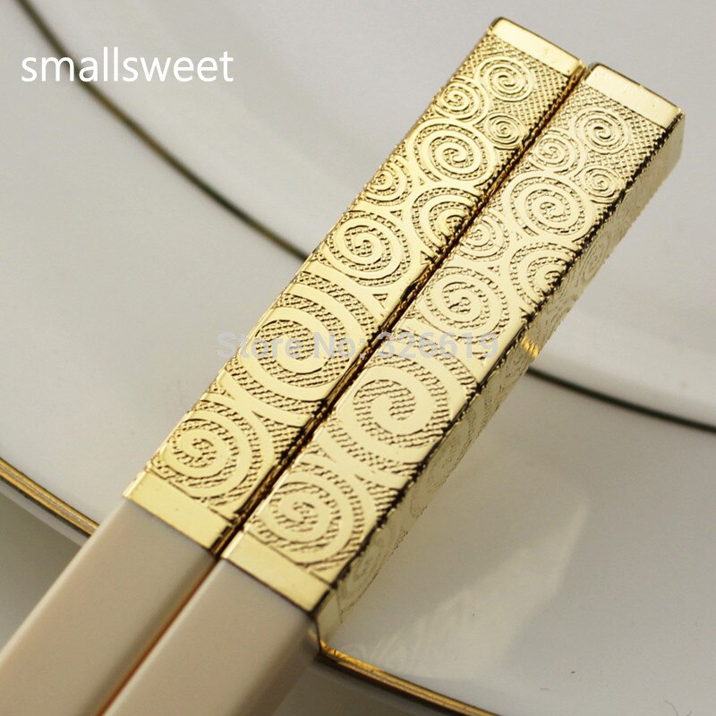 1 pair Ivory silver Japanese style chopsticks