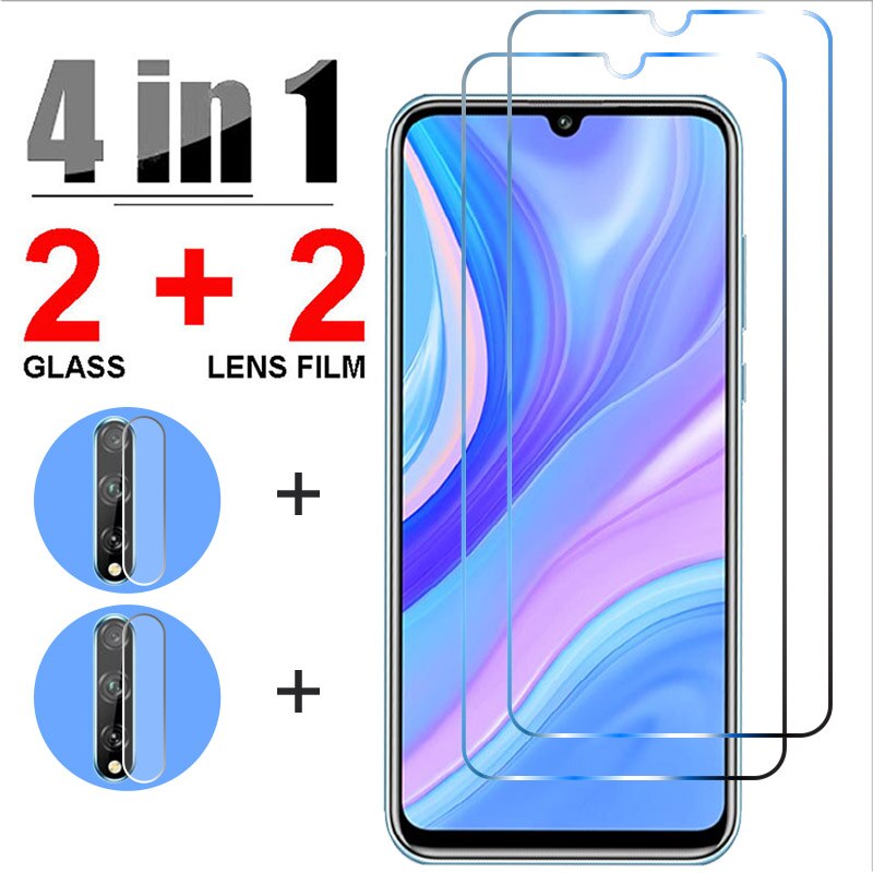 4in1 Broken-proof Screen Protector For Huawei P40 Lite E 5G P20 Pro Tempered Glass On Huawei P30 P20 Lite Super Fit glass: Huawei P20 Lite