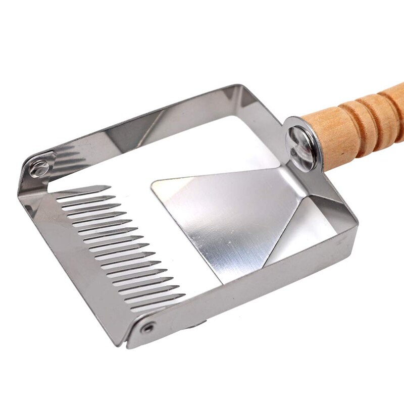 Bienenzucht Werkzeuge Waben ScraperUncapping Schaber Honig cutter Holz Griff Entdeckeln Gabel Schaufel beehive messer Ausrüstung