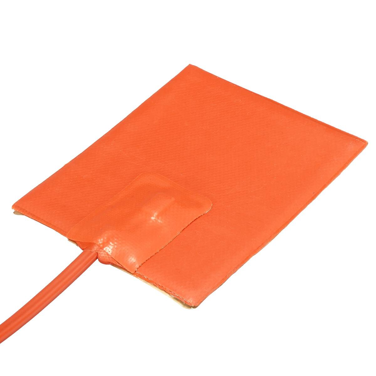Almohadilla de calefacción de silicona para tanque hidráulico, almohadilla de aceite con enchufe, 110V, 120W, 250W, 330W