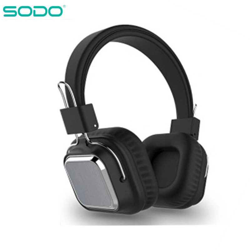 SODO SD-1003 Bluetooth Headphone On-Ear Wired Wireless Headphones Foldable Bluetooth 5.0 Stereo Headset with Mic Support TF Card: SD-1003 black
