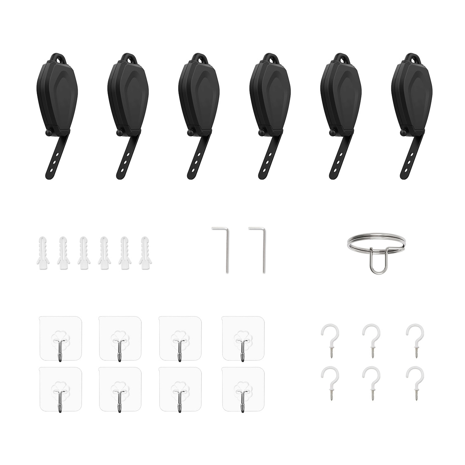 6 Pcs VR Cable Management System For Oculus Quest/Quest 2/Rift/Rift S/Valve Index/HTCVive/Vive Pro/HP Reverb G2/PSVR Link Cable