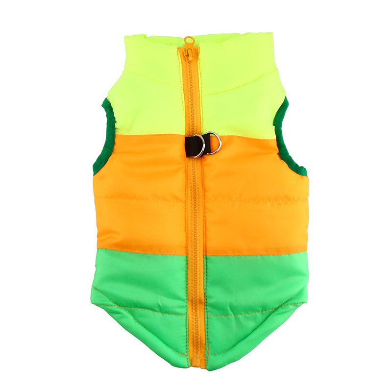 Winter Warm Jas Hond Cothes Winddicht Jas Honden Snowsuit Vest Harnas Puppy Pet Kleding: Green / L