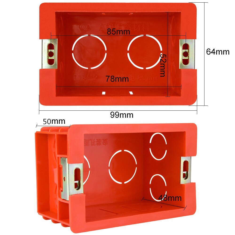 Light Internal Box US Standard Mounting Box Internal Cassette 99mm*64... – Vicedeal