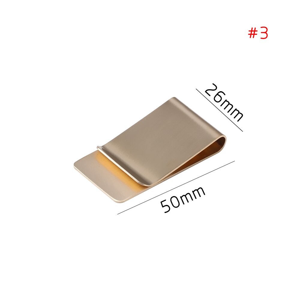 Stainless Steel Leather Brass Clips Stainless Steel Pen Holder Clip Journal Notebook Paper Folder School Office Supplies: 3