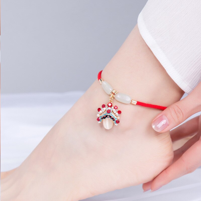14 Entwürfe Ethnische Schmuck Handgemachte Geflochtene Jahrgang Ethnische Fußkettchen, Neue Thailand Meatl Kupfer Charme Fuß Ketten