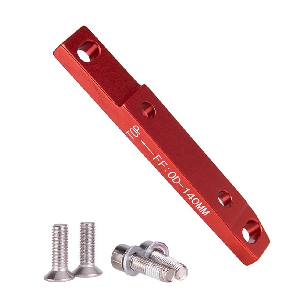 Road Bike Disc Brake Flat Mount Adapter Ultralight Aluminum Alloy Bracket Disc Brake Adaptor Bicycle Parts Accessories: FF140 red