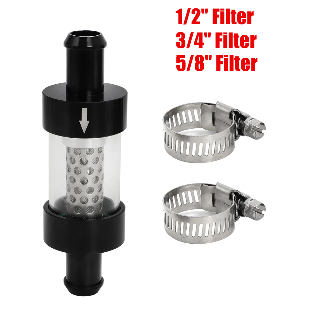 Vehicle Coolant Filter In-Line Coolant Filter 1/2" 3/4" Filter For Auto Truck Construction Equipment Off Road Heavy Duty Marine