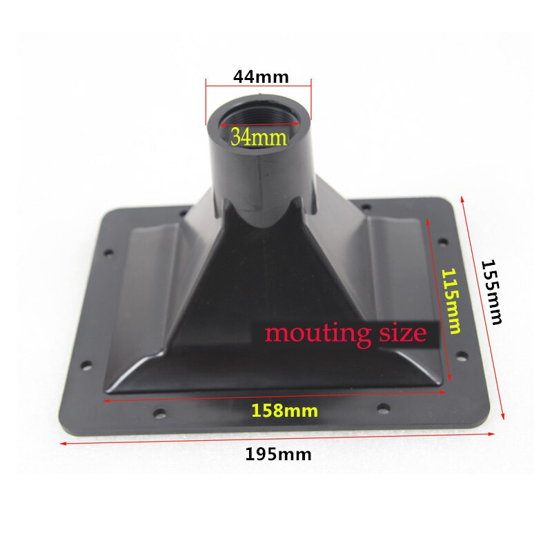 Powerful 3000W 8 Ohm Tweeter Treble Spiral Stage Speaker Driver Head Magnet With Plastic Horn Size 195*155*108 mm ABS