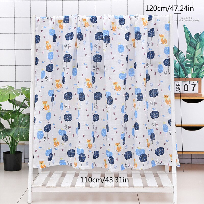 120cm*110cm baby filt muslin lindar babyhanddukar bomull filt baby muslin filt 120 muslin blöja blöja vård