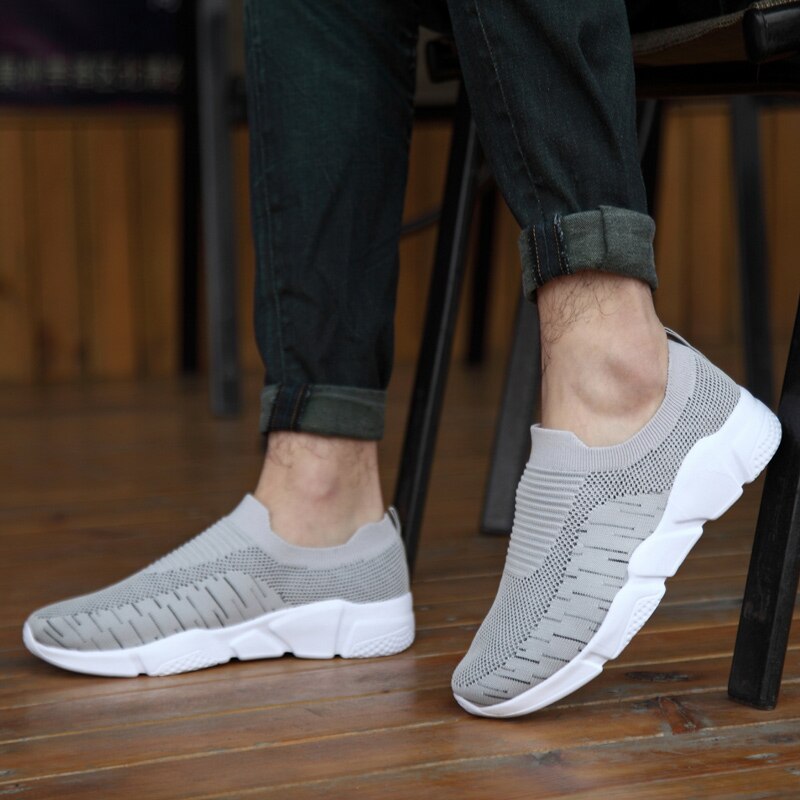 Menn tennissko sommer kule pustende myke treningssko stabile joggesko Fitness trenere slip-på sko