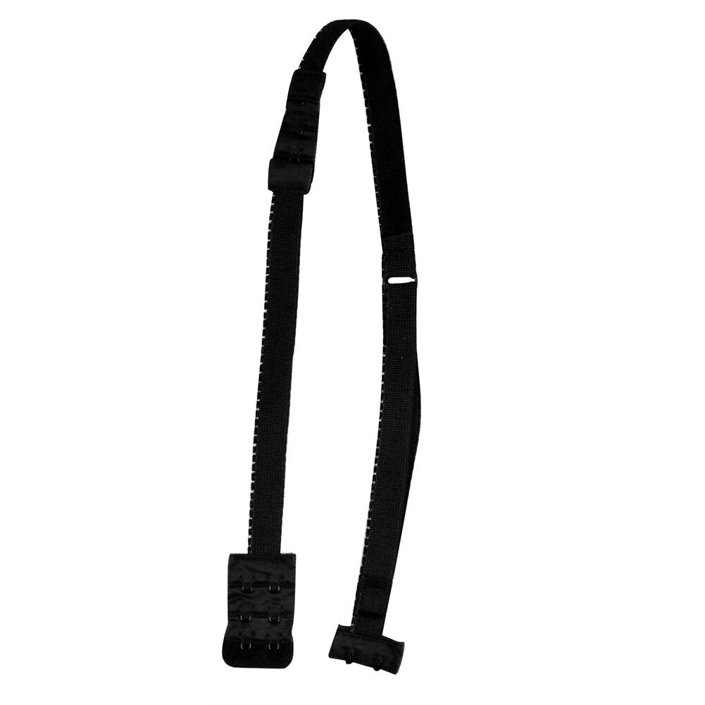 Baja espalda descubierta tirante para sujetador Adaptador convertidor completamente ajustable extensor gancho: Black