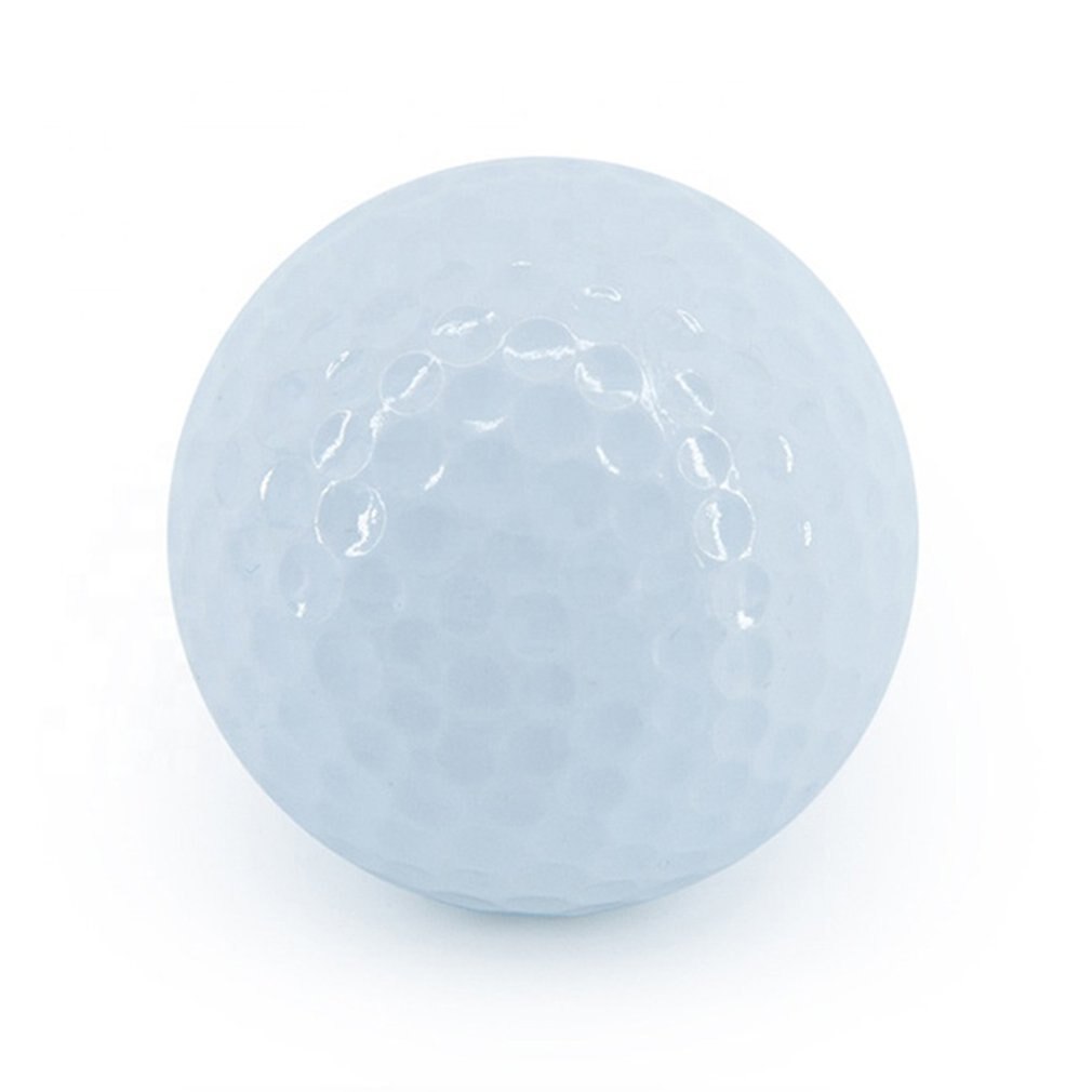 Golf Practice Ball Double Layer Blank Golf Balls Outdoor Sports Rubber Golf Ball Indoor Outdoor Practice Training Aids: Default Title