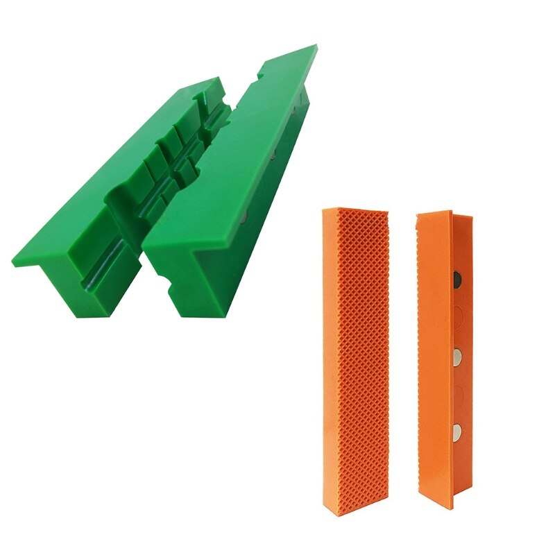 2 pezzi cuscinetti magnetici per morsa da banco morsa magnetica copri ganasce protezioni 4/6 pollici morsa magnetica universale multiuso: 6pollici