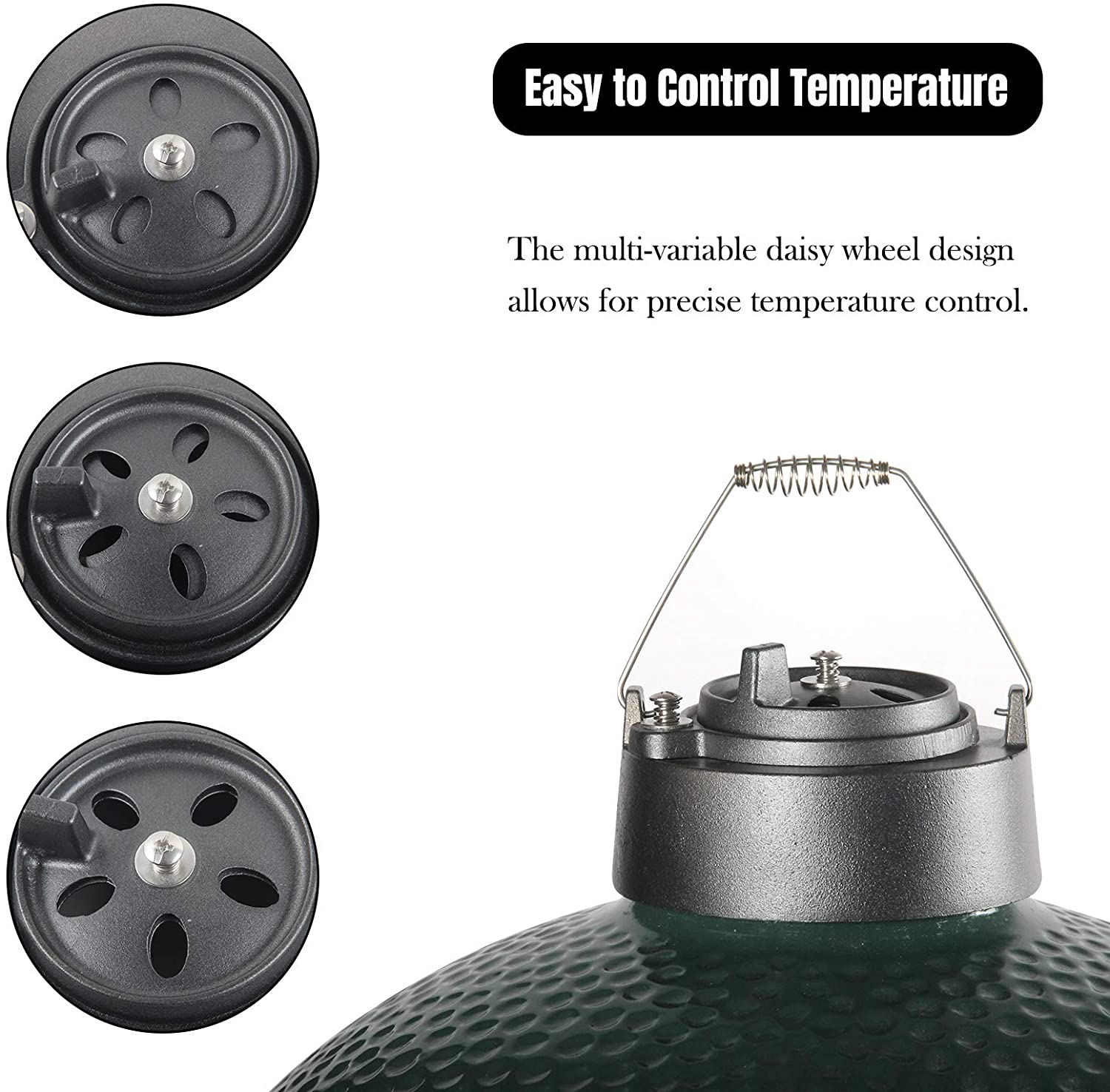 1/pcs Cast Iron Vented Chimney Cap bbq accessories grill accessories kitchen Smoker