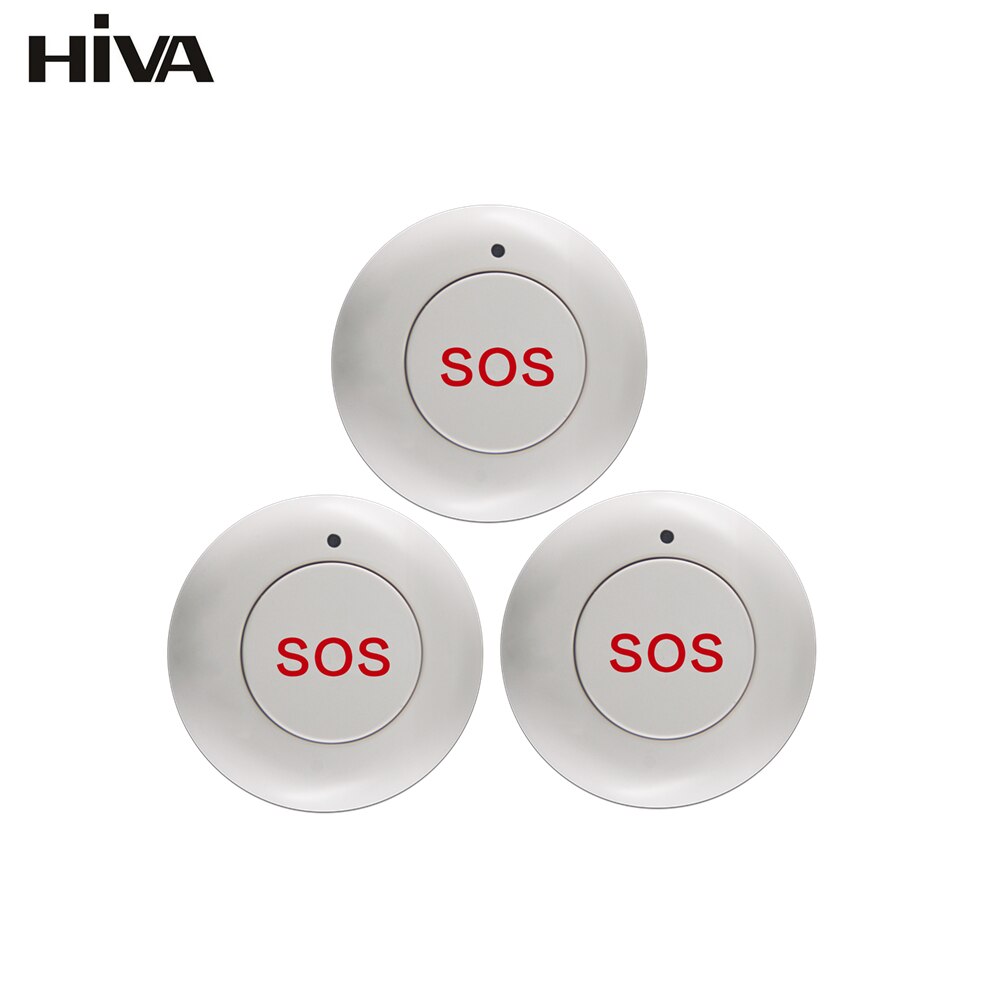 Emergency Alarm Button for Home Security Alarm Systems Smart Wireless SOS Emergency Panic Button for Solar Powered Outdoor Siren