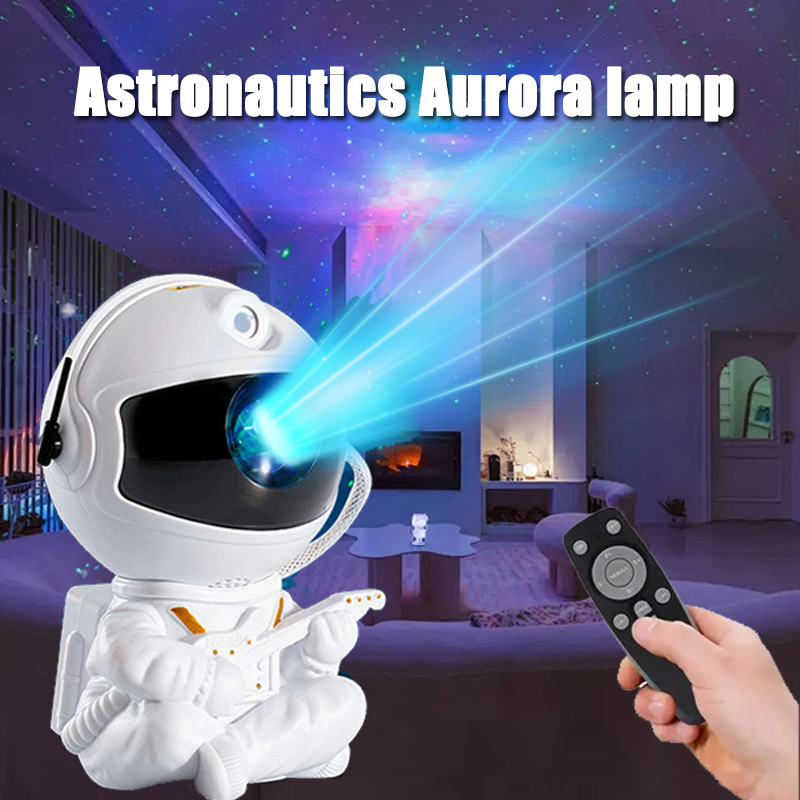 Galaxy star projector led night light starry sky astronaut projector lamp for bedroom decoration home decorative children