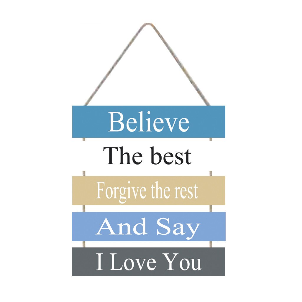 Garden Wooden Door Sign Plaque Sign Wall Hanging Sign Wooden Hanging Hanging Letter Print Home Decoration Doorplate Statues: B