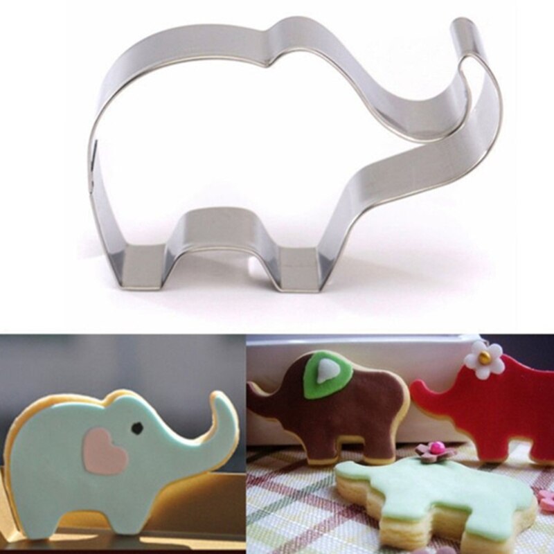 1pc dyr elefant form konfekture kiks kage udstikkere kage dekorationsværktøj slik sukker håndværk chokolade bageforme: Default Title