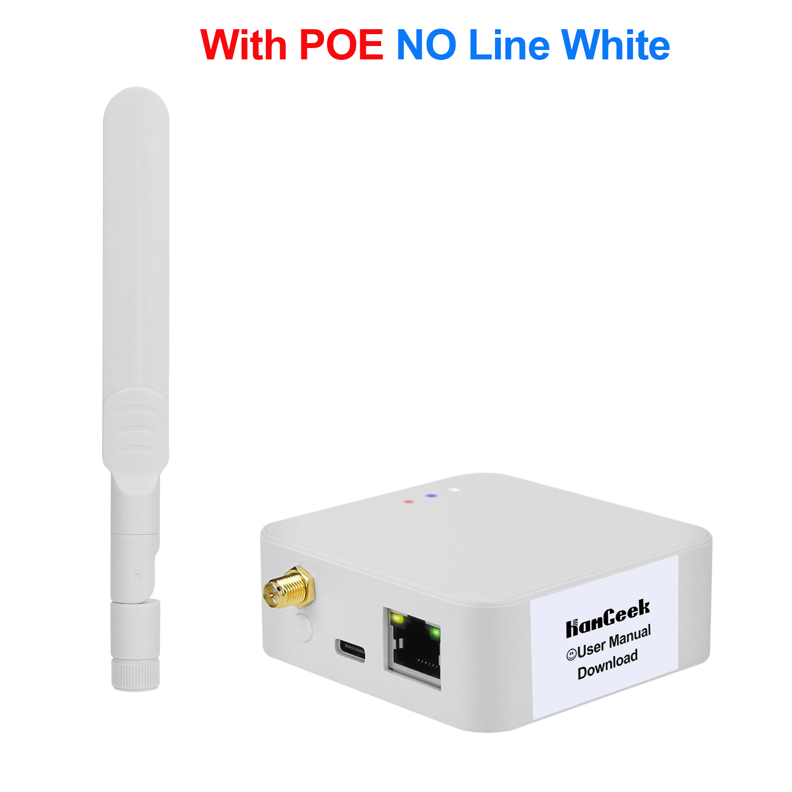 Hamgeek poe zigbee gateway support wifi zigbee 3.0 koordinator router til hamgeek  cc2652p/cc2652 p 7 modul zigbee 2 mqtt: Grå / 110v