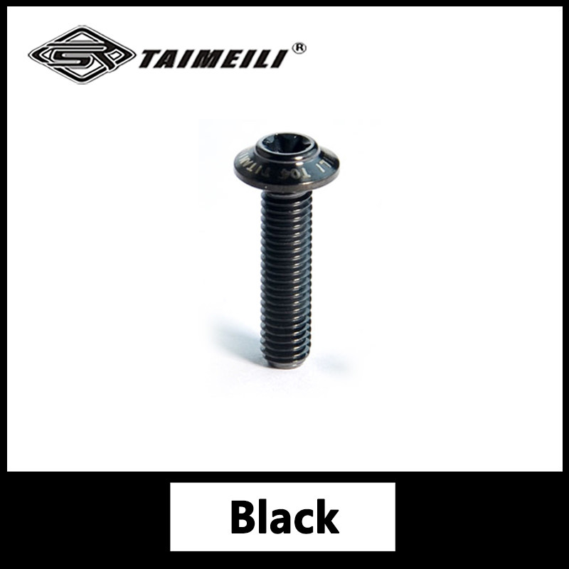 TAIMEILI titanium legering paraplu hoofd schroef T1 serie standaard paraplu hoofd M5x10-30mm motorfiets modificatie 1pcs: Black / M4*8 mm