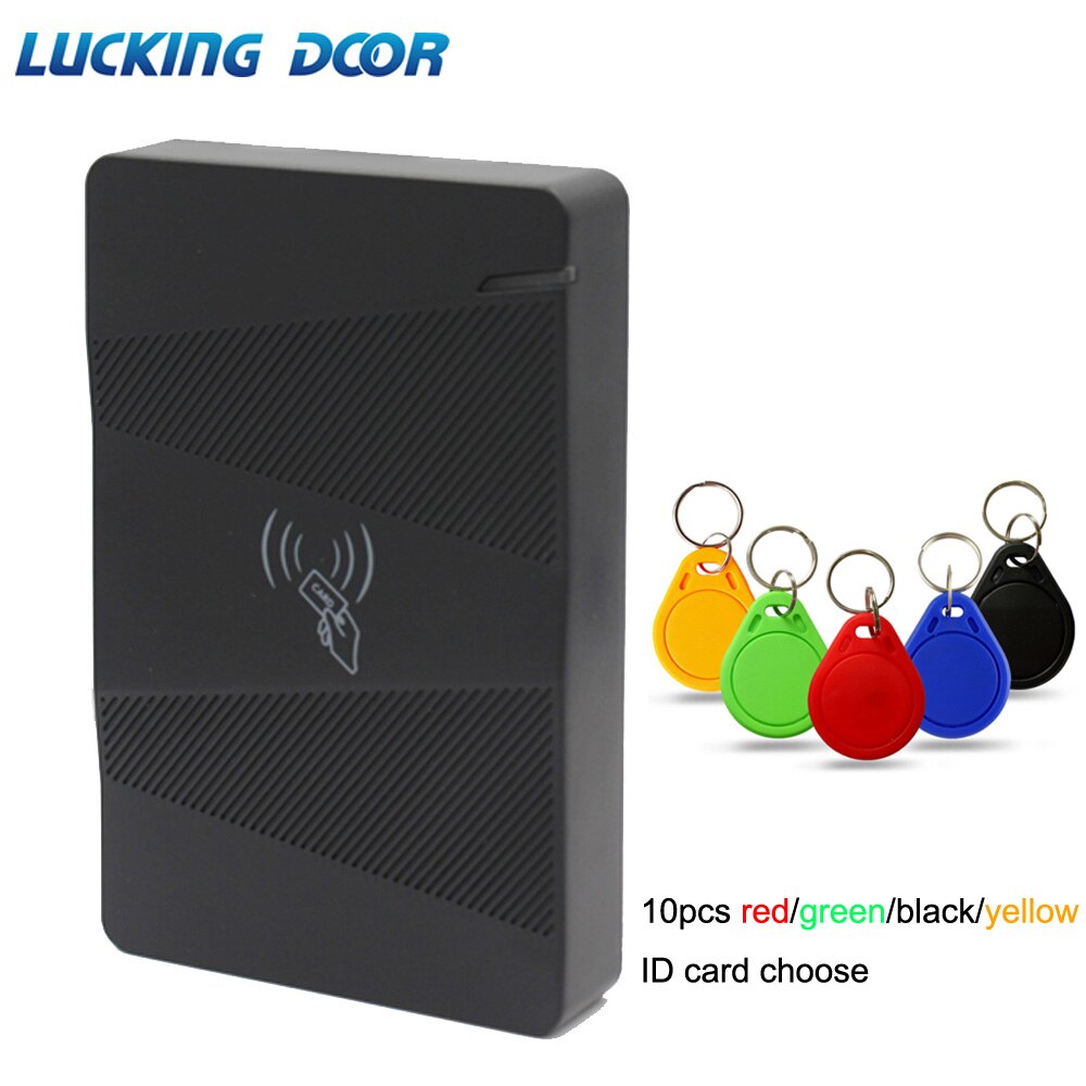 15000 User Waterproof 125Khz Rfid Access Control EM Card Access Control Outdoor Access Control System Card Reader: AC and 10 red key