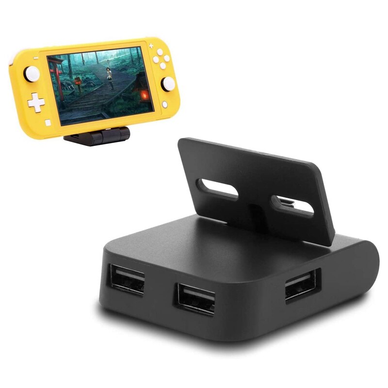 Charging Dock for Nintendo Switch Lite Mini Portable Charger Station for Nintendo Switch with USB HUB