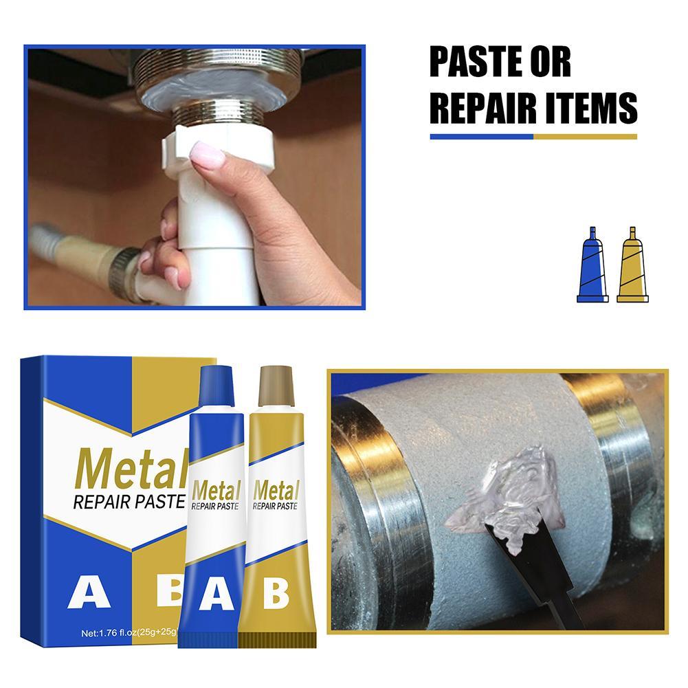 Household Repair Glue Industrial Repair Paste Glue Heat Resistance Metal Repair Paste A&amp;B Adhesive Gel Casting Agent Tools