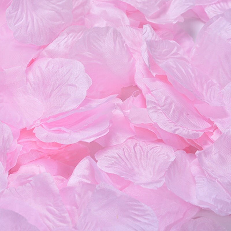500 sztuk/paczka 5*5cm płatki kwiatów ślub suszone róże płatki sztuczne Petalas De Rosa dekoracje małżeństwo pokój kwiat róży: 6-Light Pink