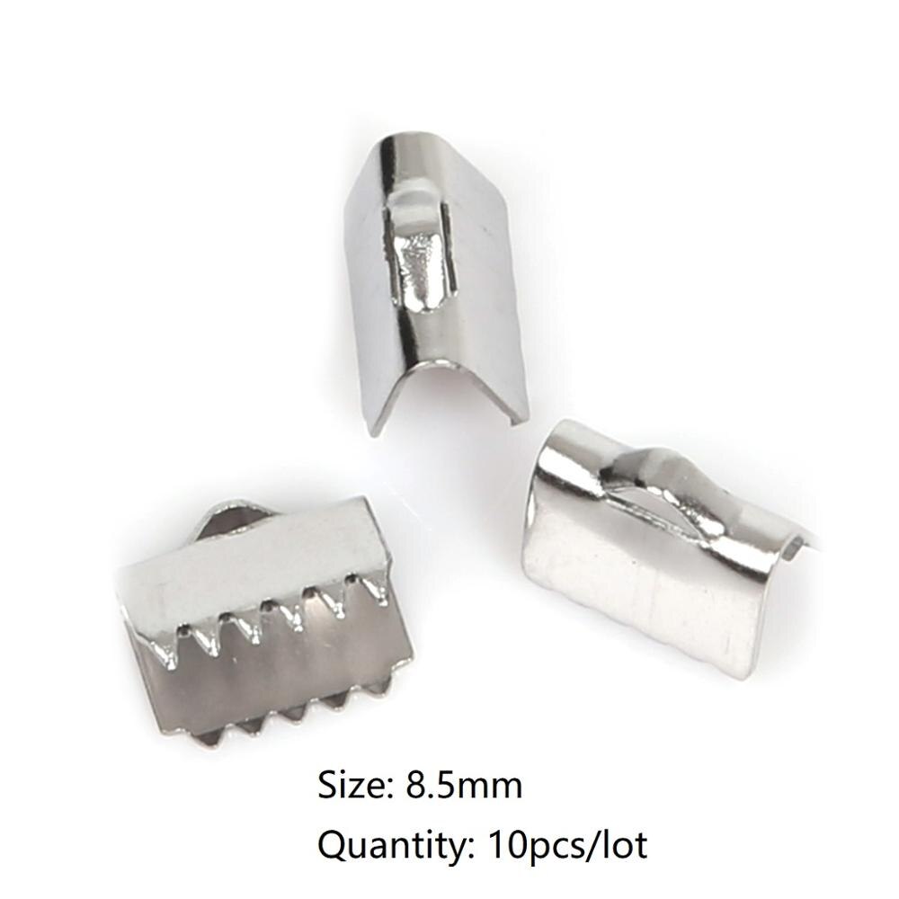 Rvs Karabijn Haken Staart Clip Sluitingen Hanger Connectors Voor Diy Sieraden Maken Ketting Armband Accessoires: 8.5mm