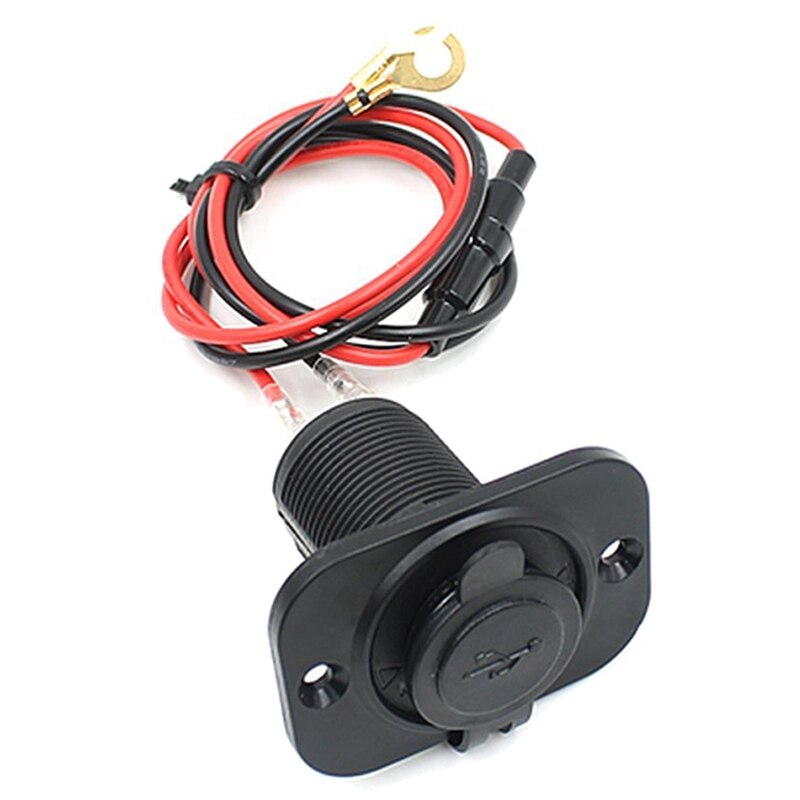 Bil cigarettænder stik dobbelt usb adapter 12v stik til mobiltelefon gps tablet