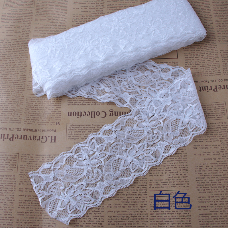 8 cm spandex elastische rekbare kanten rand doe-het-zelf ambachten stof voor jurk ondergoed lingerie shorts kleding decoratie kant lint