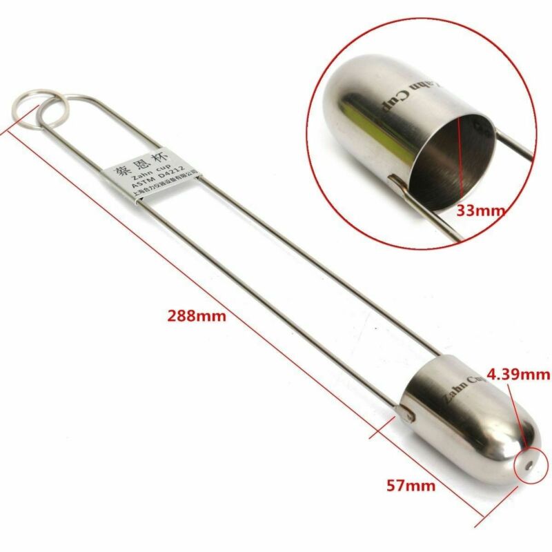 Multi-specification Zahn cup Viscosity Cup Stainless Steel Precise Ink Viscosity Cup Viscometer Flow Cup