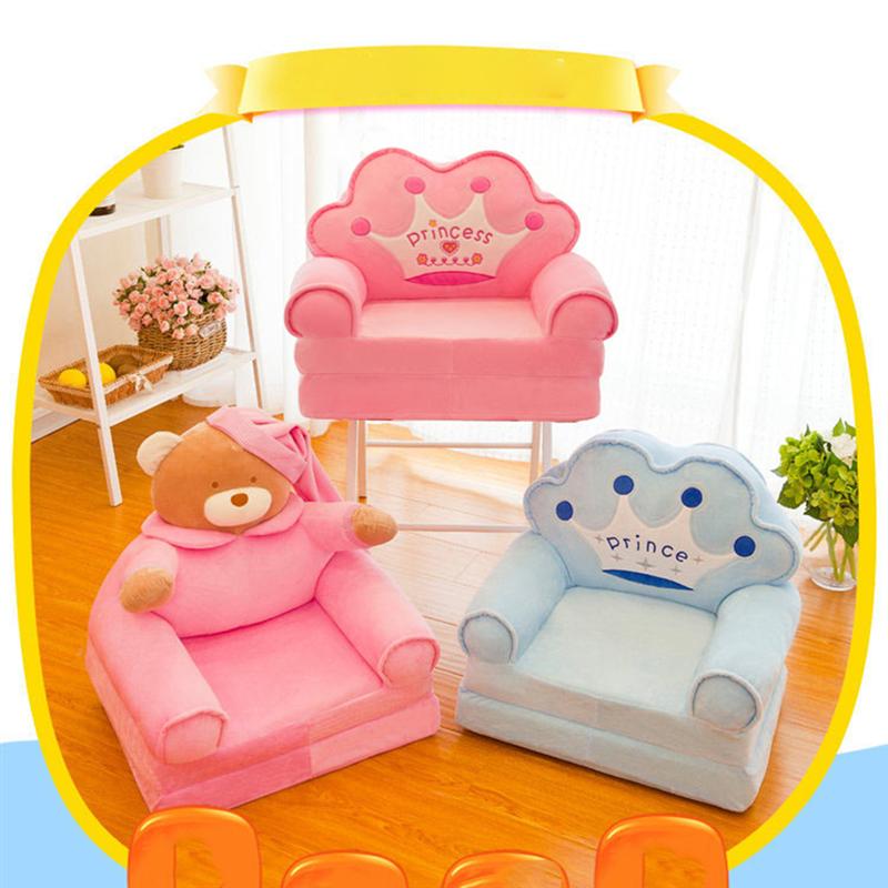 Baby sæder sofa støttebetræk spædbarn lærer at sidde plys stol fodring sæde hud til småbørn rede puff no filler