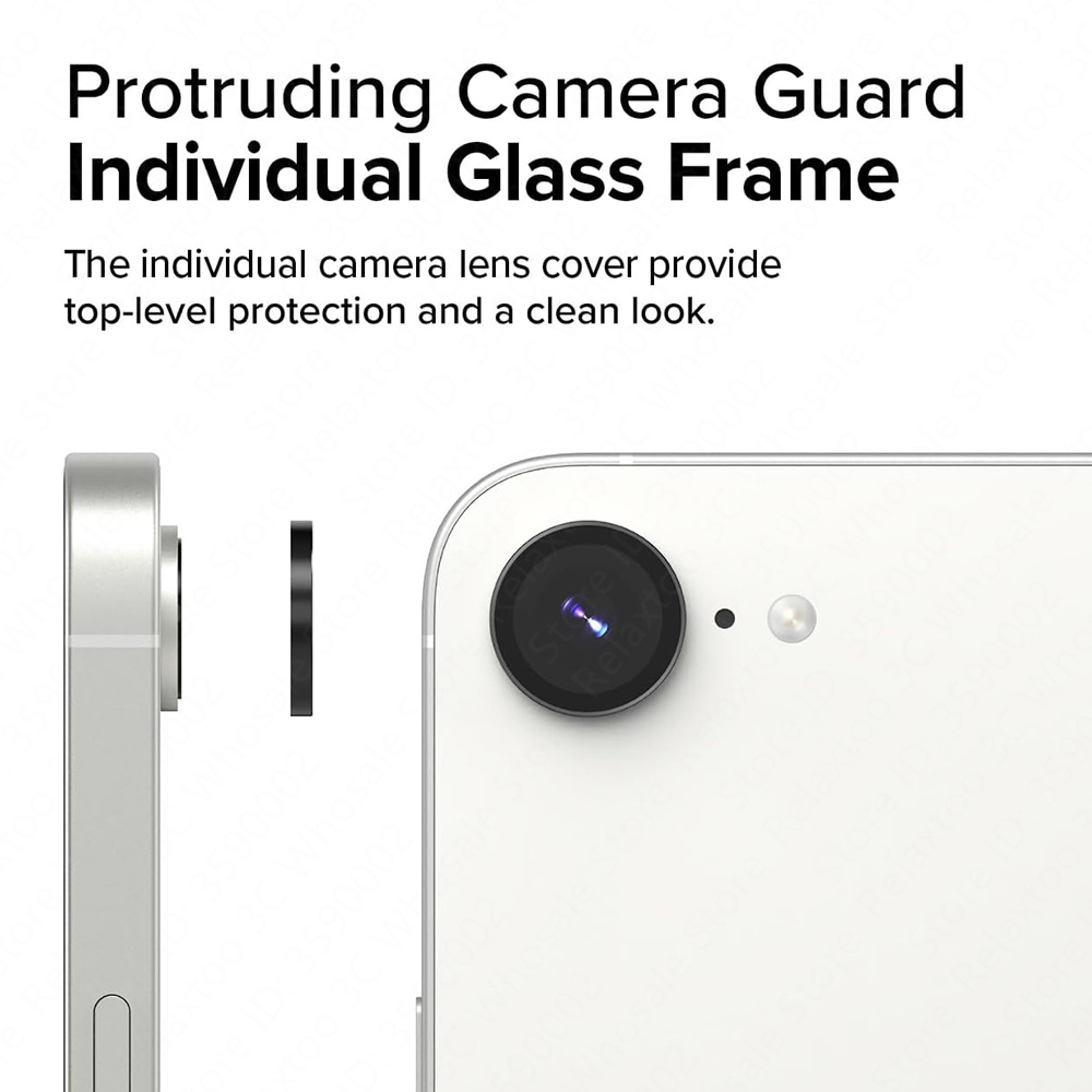 Protector de lente de cámara para Apple iPhone 16e, anillo de Metal, Protector de pantalla de lente de vidrio templado, accesorios para iPhone 16 e 16e