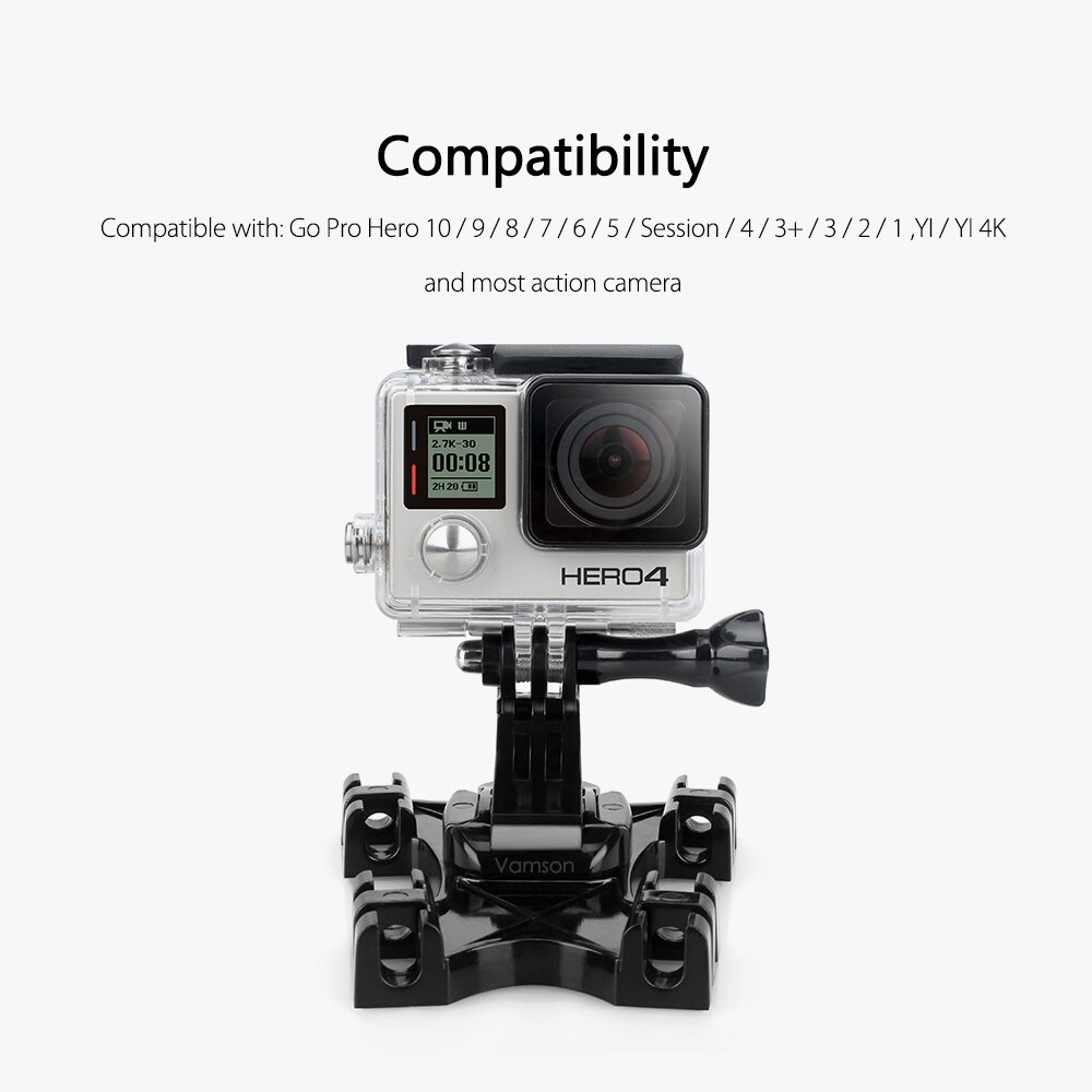 Vamson Voor Gopro Accessoires Kite Line Mount Kiteboarding J-haak Gesp Voor Go Pro Hero 10 9 8 7 6 5 4 3 Voor SJ4000 Voor Yi VP519