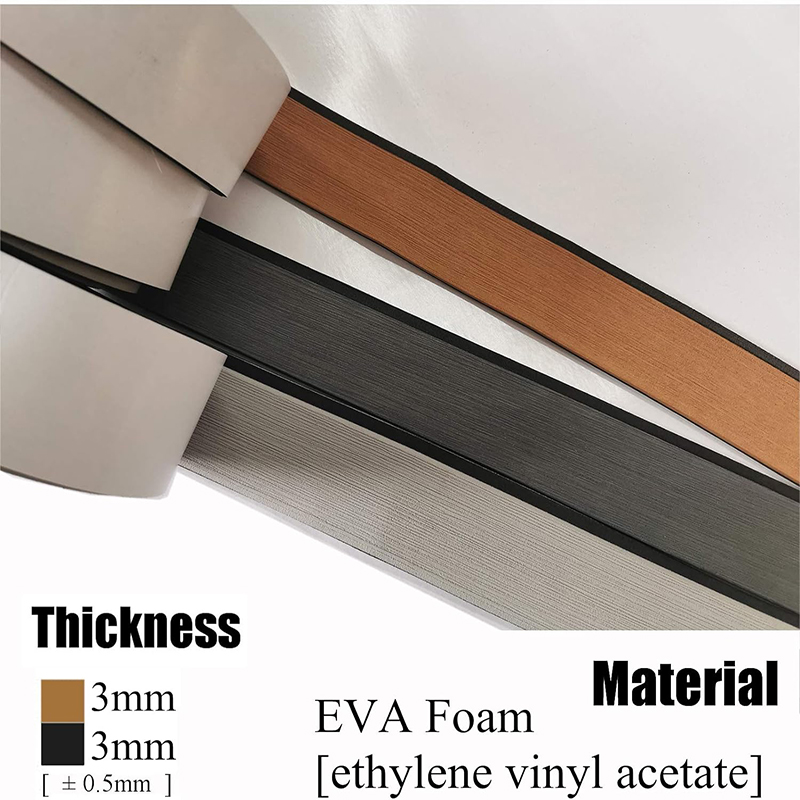 2400*57 mm båtgulv eva-skumdekkplater i imitert teak, marinematte, marinekjølertopper, sklisikker, selvklebende motorbåtstripe