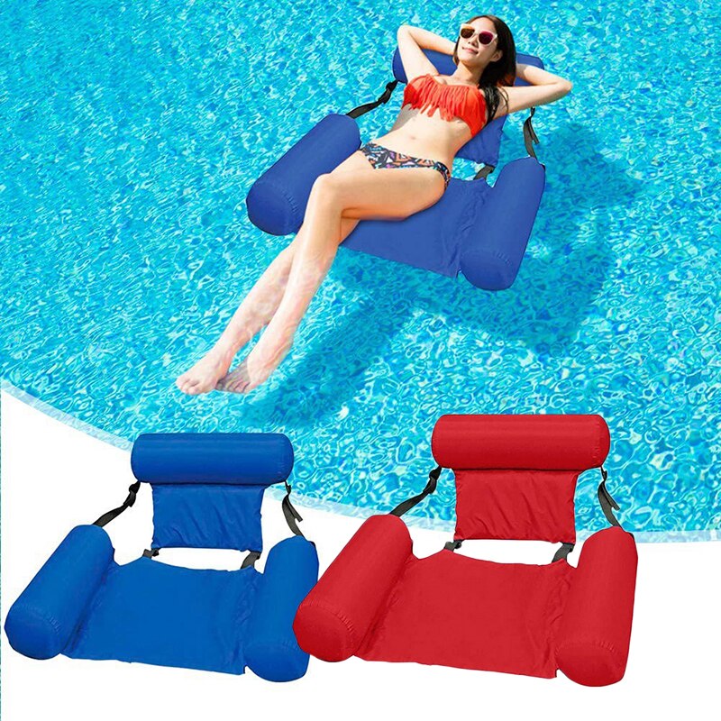 1Pcs Opvouwbare Drijvende Bed Drijvende Stoel Opblaasbare Rugleuning Drijvende Amusement Dual Purpose Sofa Drijvende Rij S8B0829