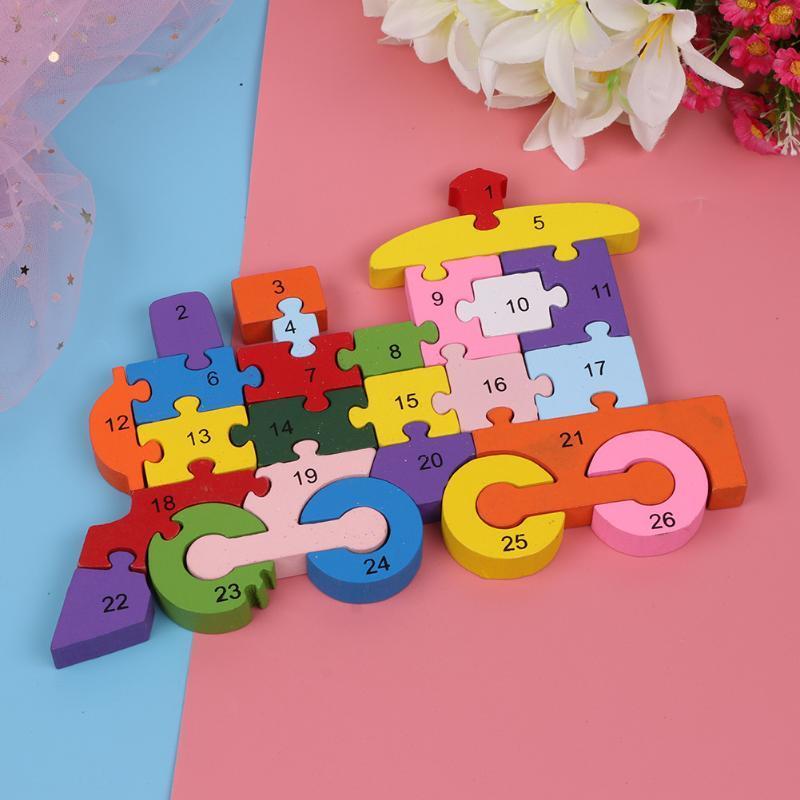 Colorful Kids 3D Puzzle Wooden Toys Cartoon Animal Traffic Jigsaw Montessori Early Learning Educational Toys For Children