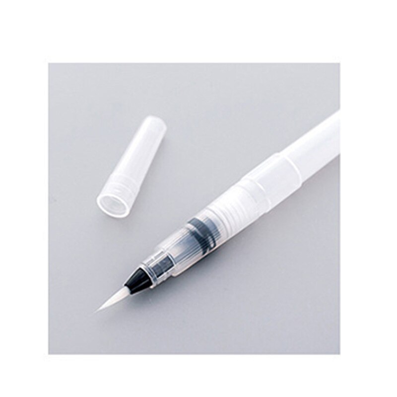 Stylo-plume à tête souple pour peinture, haute capacité, pointe/niveau, stylo absorbant, pinceau de calligraphie pour étudiants: Pointed(small)