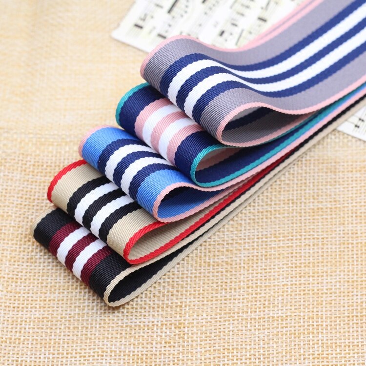 2.5CM 3.8CM Stripe Printed Sewing Clothes Ribbon B... – Vicedeal