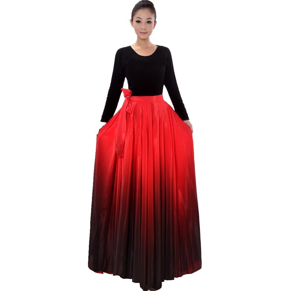 Flamenco dans nederdel spansk kostume kinesisk folkedans kor uyghur kjole