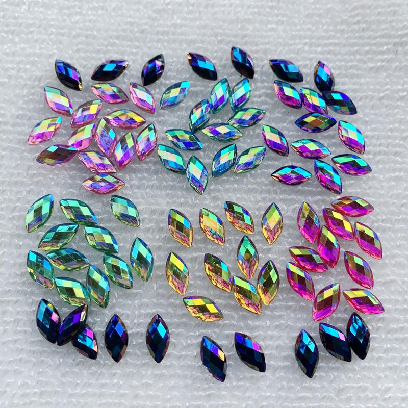 120 Stuks Paard Eye/Resin Strass Ab Kristal Is Gebruikt Als Accessoires Voor Kleding Tas Handwerk Decoratie En Nail art