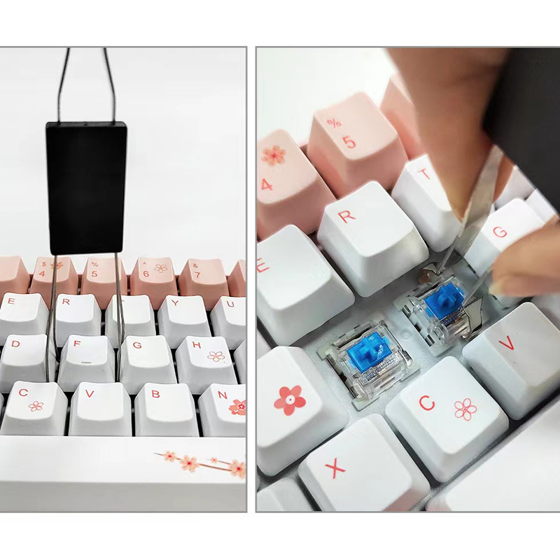 Stofblazer voor toetsenborden, antistofreinigingsborstelset, schakelaar- en toetsenkapverwijderaar, stofreinigingsborstel voor het reinigen van computertoetsenborden.