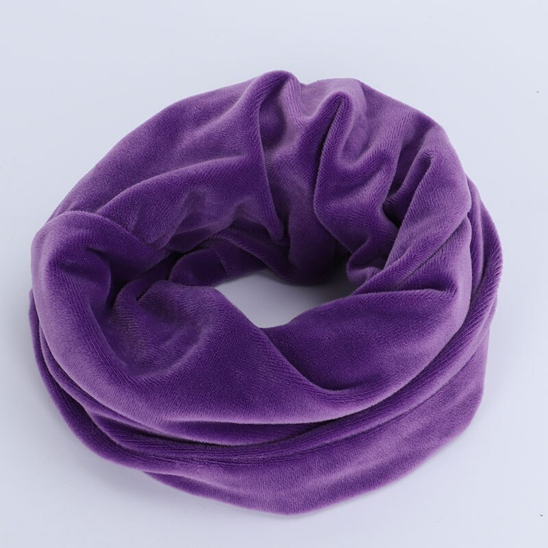 Foulard Snood tricoté pour femme, écharpe d'infinité, et doux, pour cou et câble circulaire, hiver,: Purple