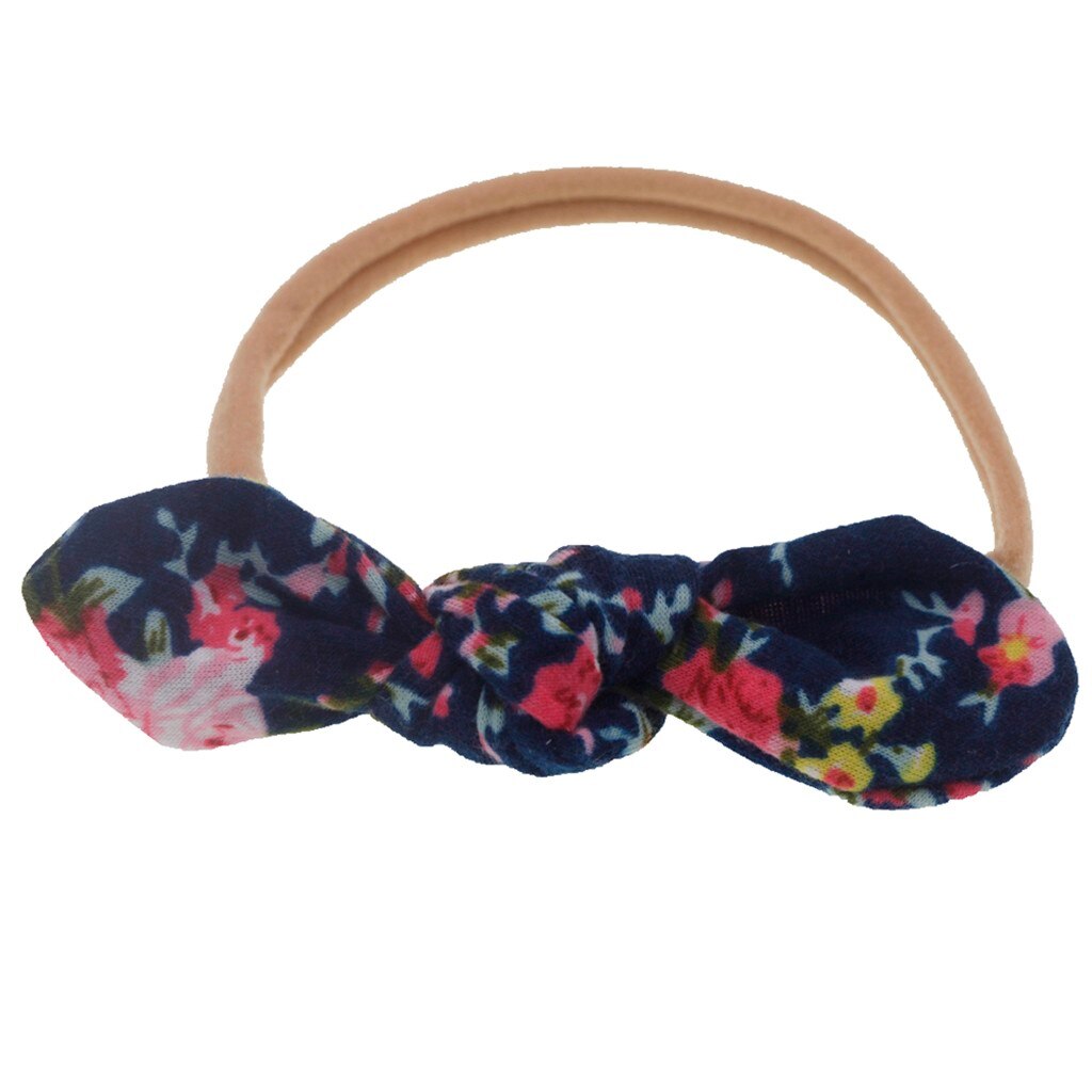 neue freundlicher Stoff Blumen- Bogen Weichen Nylon Haar Band